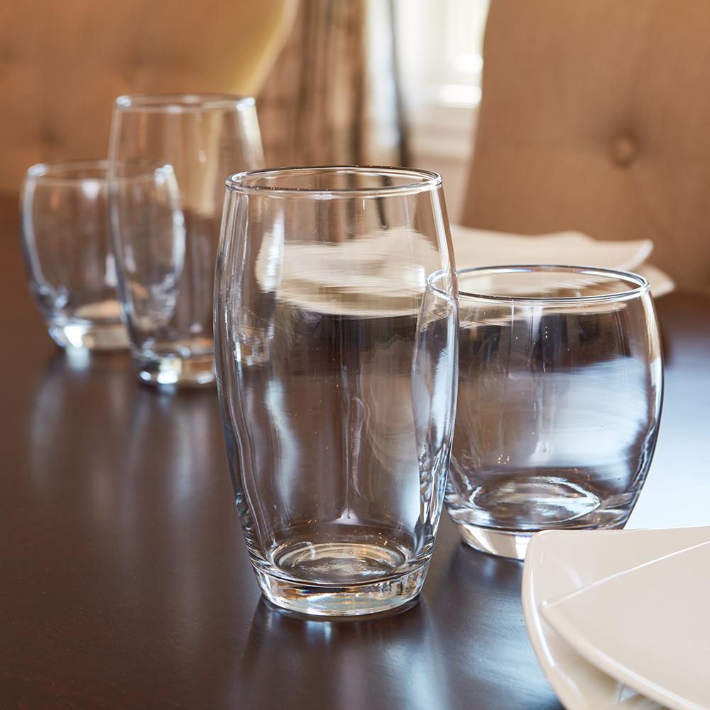 Anchor Hocking Reality Small and Large Drinking Glasses