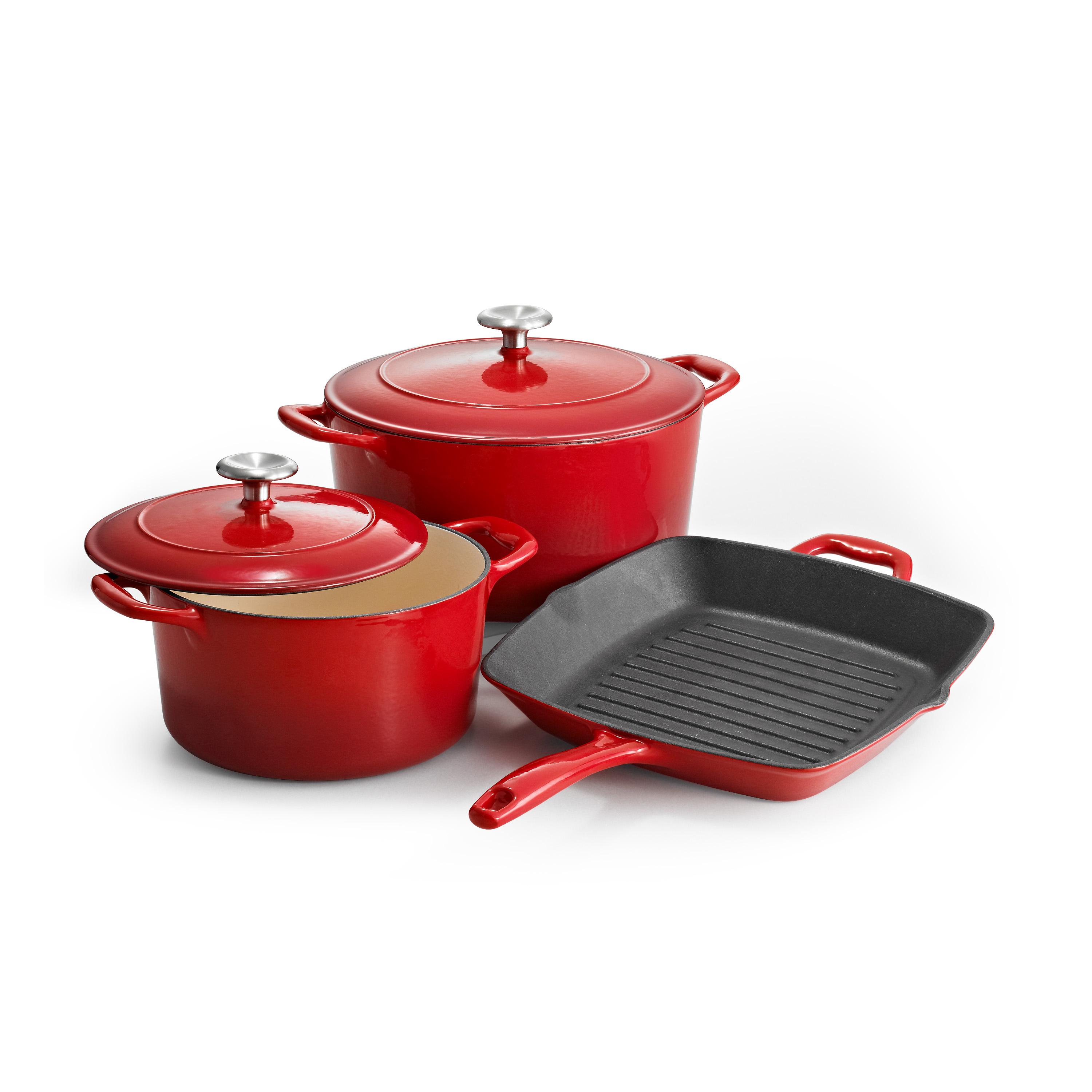 Tramontina Enameled Cast Iron Covered Braiser, 4Quart