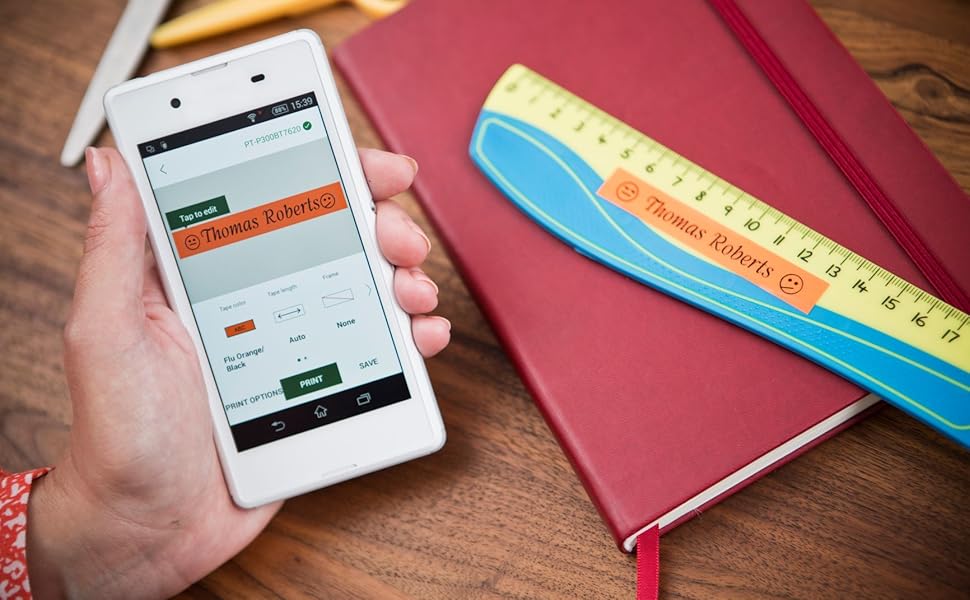 Brother PTP300BTAD PTouch Cube Smartphone Dedicated Label Maker with