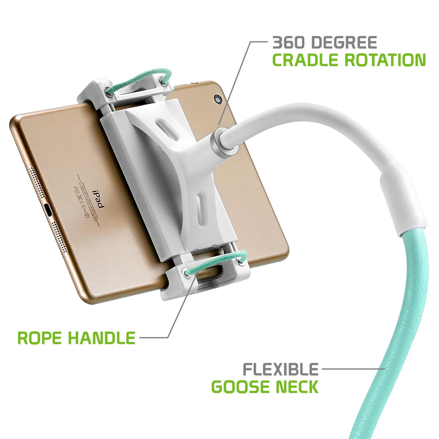 Tablet and Smartphone Clip Mount, Flexible gooseneck Clip