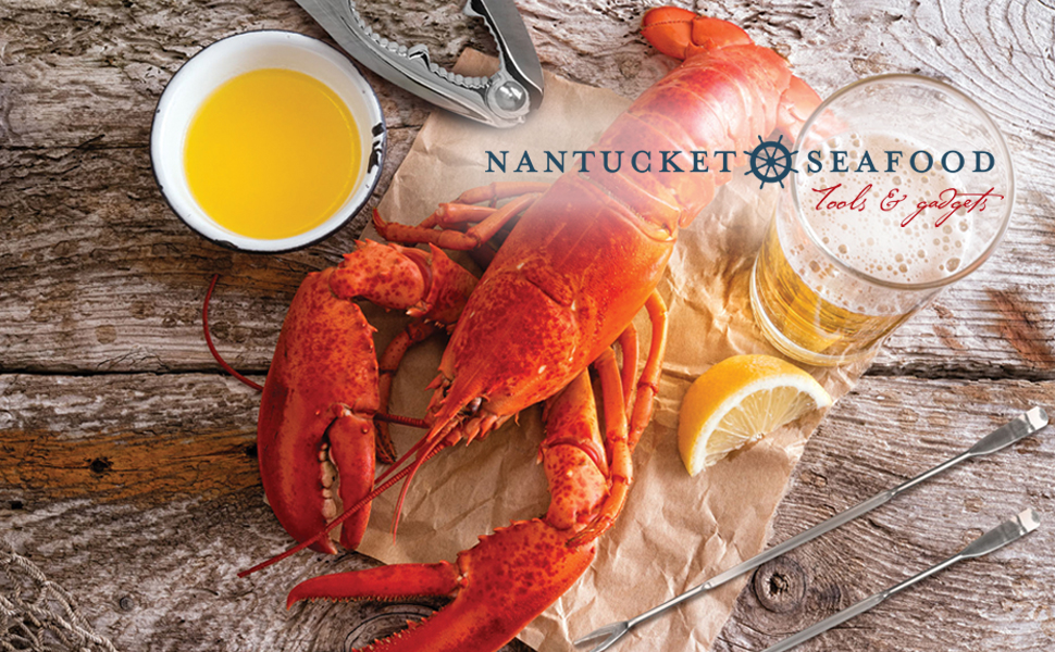 Nantucket Seafood Shell Cracker and Picks Set, 5Piece, 1