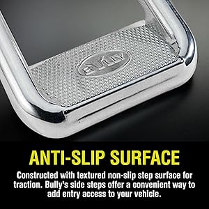 Bully,side step,truck accessories,durable,support,anti-slip,easy to install,rugged,customizable,pair