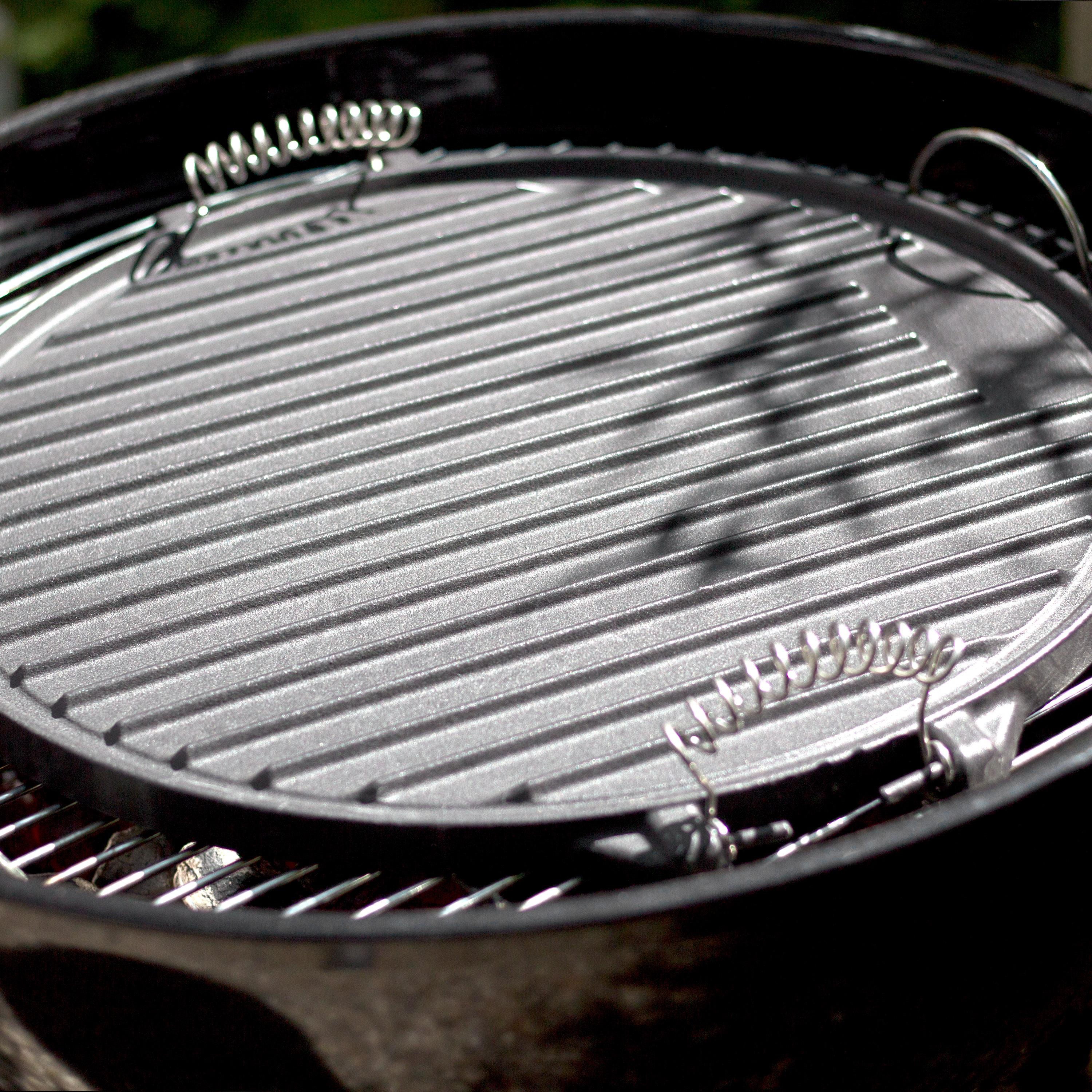 Piastra Per Barbecue In Ghisa Ø44cm - Liscia, Con 3 Piedi, Per Cottura Outdoor - Foto 11