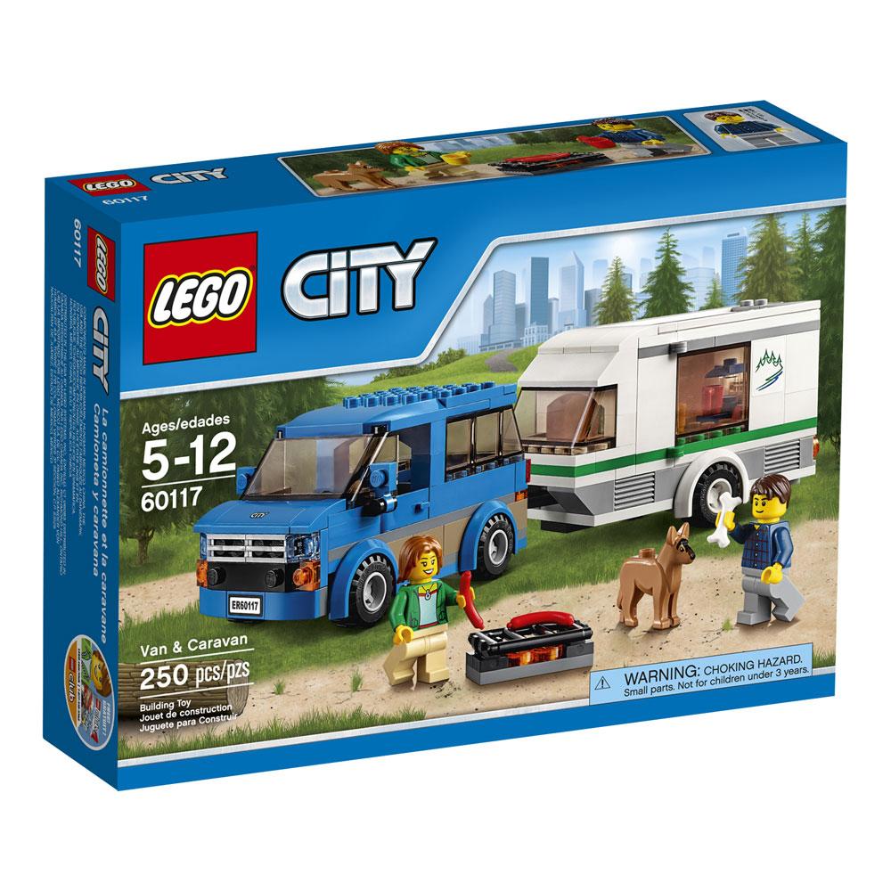 LEGO® City Great Vehicles Van & Caravan 60117 Building Toy, Building