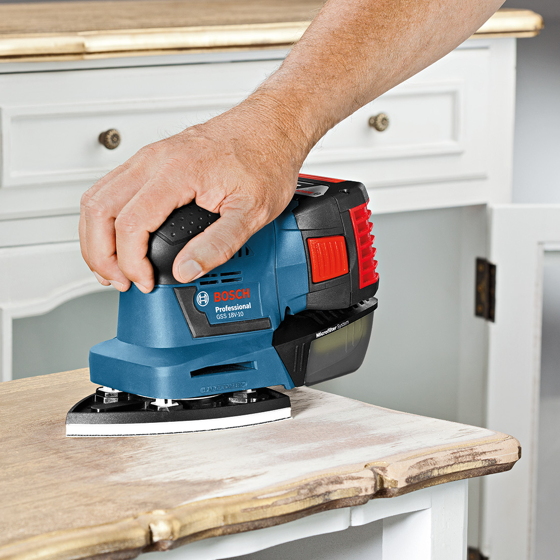 Bosch Professional 06019D0200 Cordless Detail Sander GSS 18V10