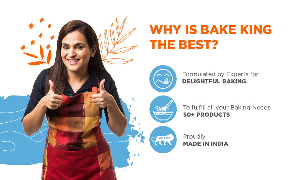 BAKE KING Guar Gum Powder 200gm Velocity, Thickening and Binding