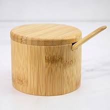 salt box, salt cellar, decorative box, bamboo, salt, seasoning, kitchen, cooking, home, spoon, store