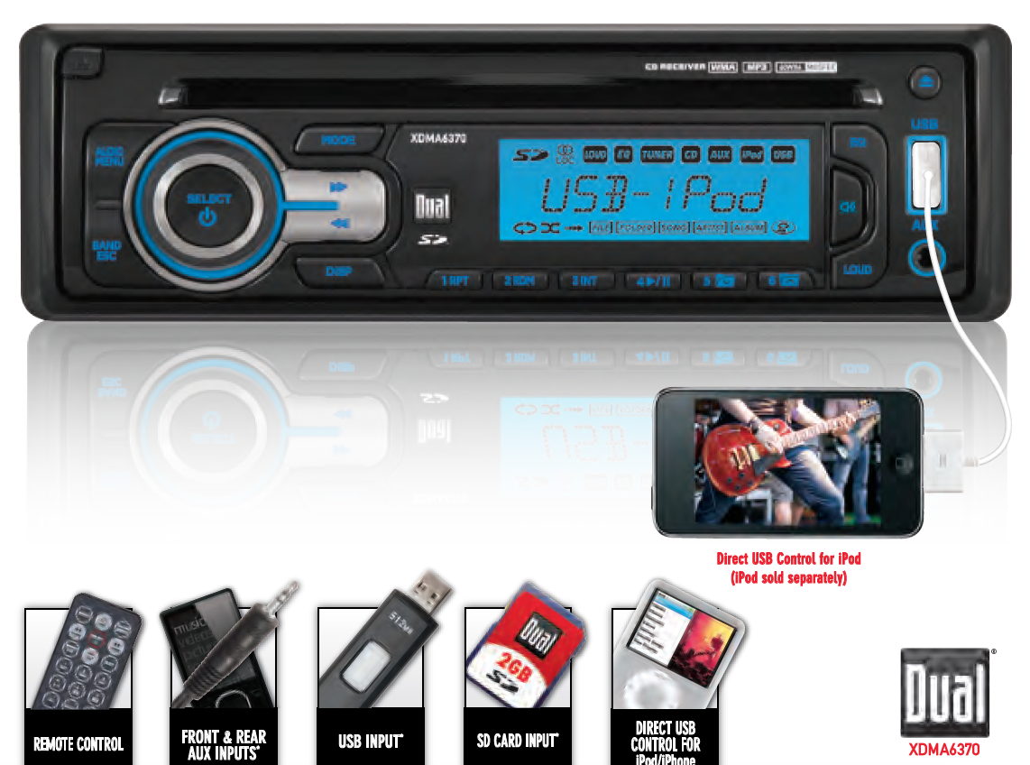 Dual Electronics XDMA6370 Multimedia