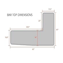Amazon Com Best Of Times 2000w2406 Rock Wall Portable Patio Bar
