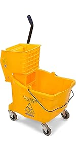 mop bucket, mopping bucket, commercial mop bucket, string mop bucket, janitor mop bucket