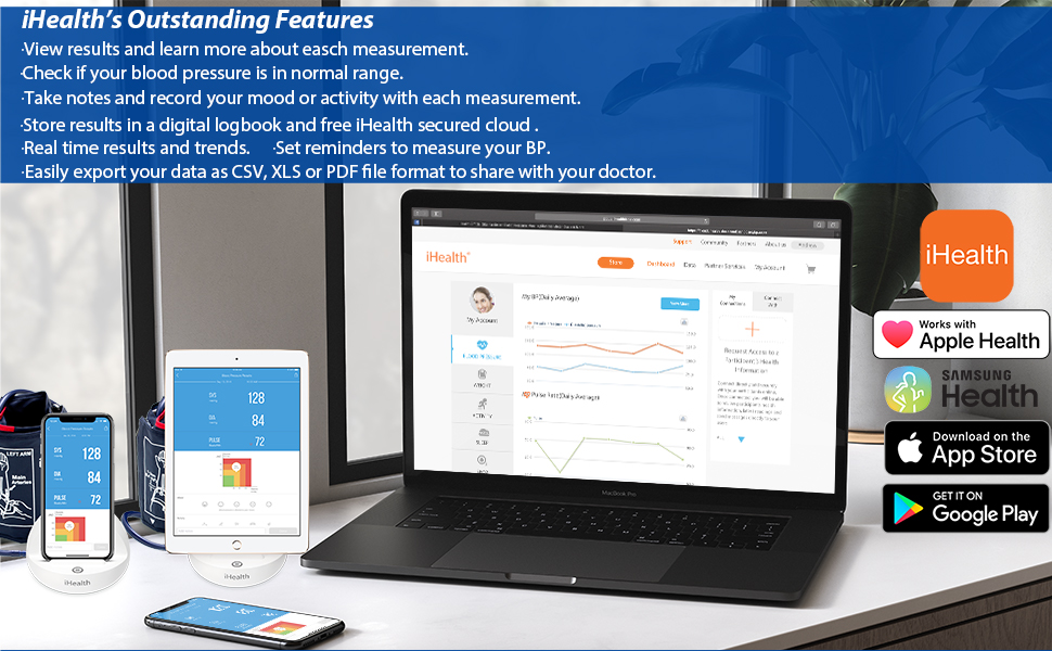 iHealth Ease Wireless Bluetooth Blood Pressure Monitor