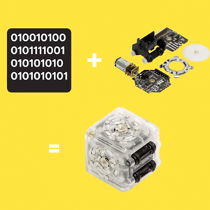 Cubelets are little software blocks inside little hardware blocks