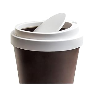 Amazon クオリー インテリア ごみ箱 ダストボックス ふた付き 丸型 9l コーヒービン ブラウン 25 34cm 5217043br フタ付きゴミ箱 オンライン通販