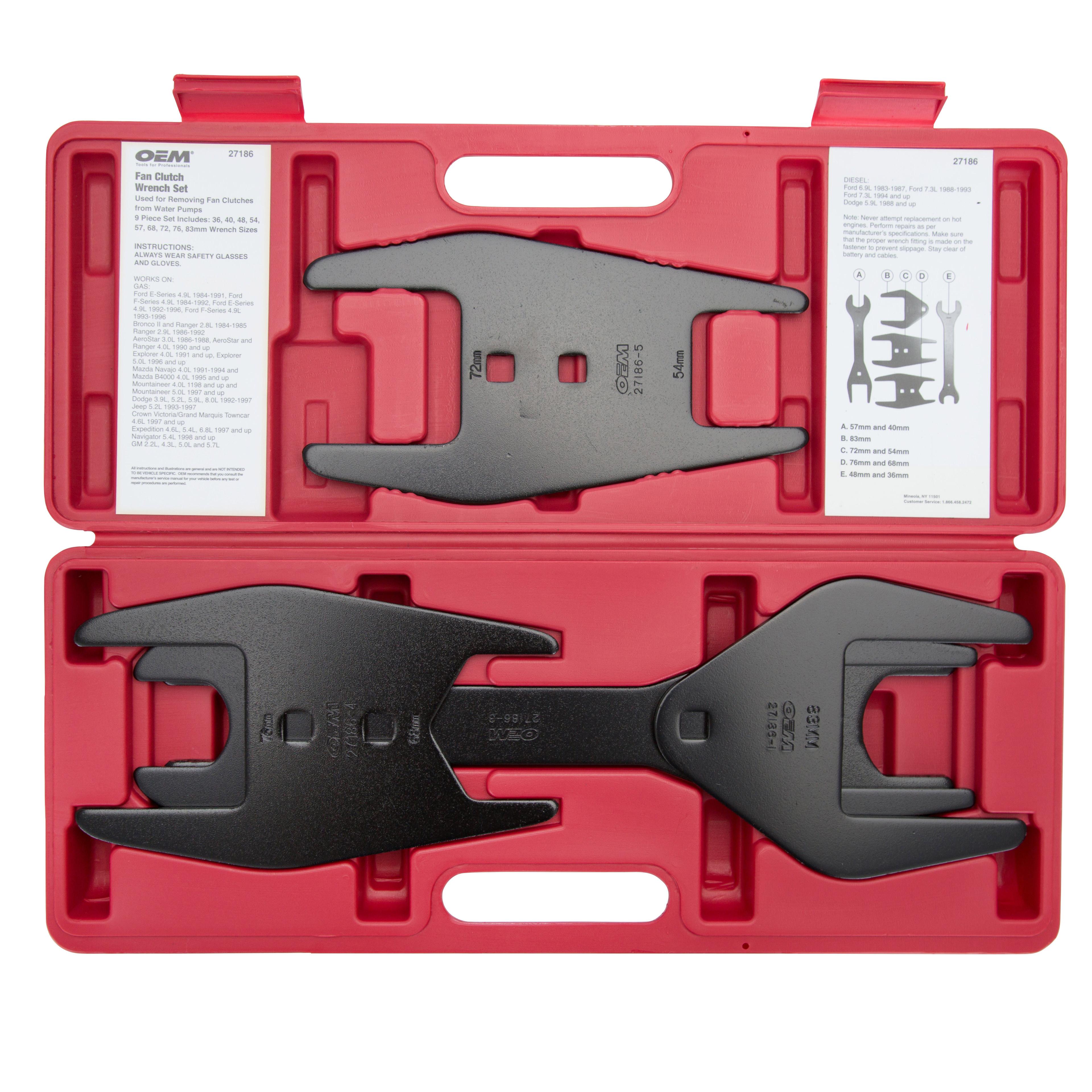 OEMTOOLS 27186 Fan Clutch Wrench Set, 5Piece Amazon.ca Tools & Home