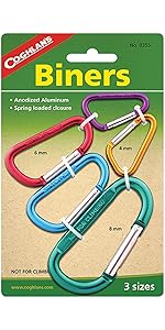 clip, biner, carabiner, attach, equipment, pack, canoe, rope, cord, tent, belt, clothes, light, keys