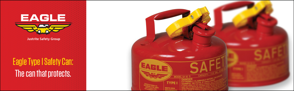 Eagle Type 1 safety can red