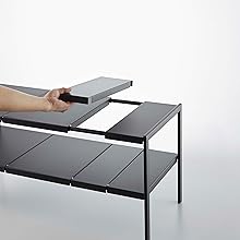 【未開封】山崎実業 tower 伸縮シンク下ラック２段 タワーＤ４０黒 楽天市場】【送料無料 ポイント5倍】伸縮シンク下ラック 2段