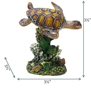 turtle statue for aquariums
