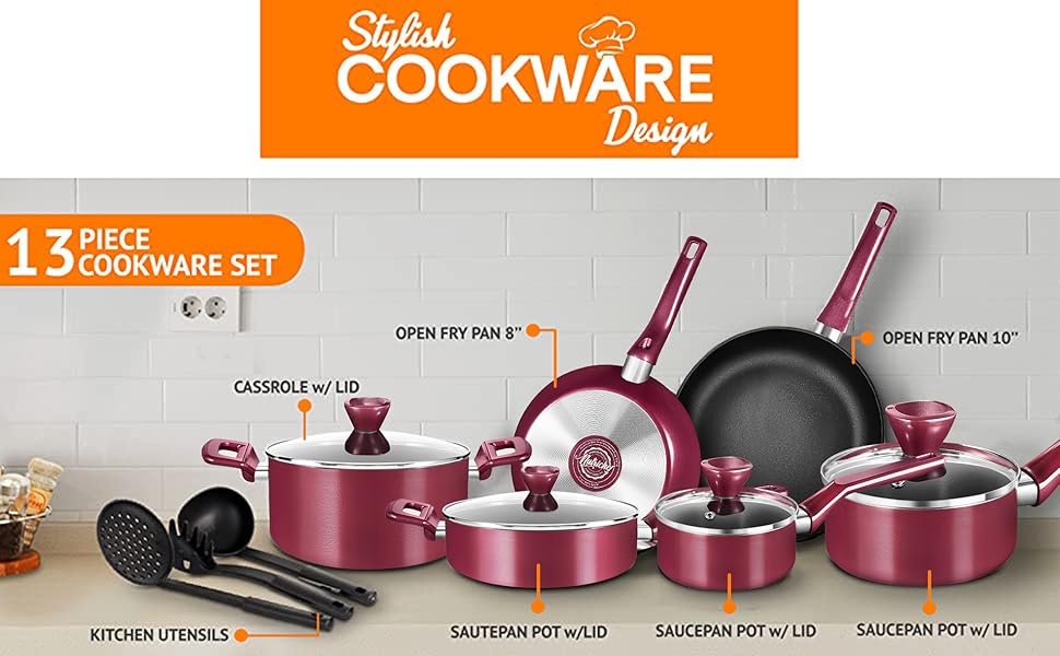 kitchen ware;nonstick cookware;cooking sets;cooking sets;green ceramic kitchen knives with b