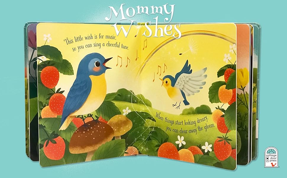 Mommy Wishes Love You Always Padded Board Book, Ages 15 Rose Bunting