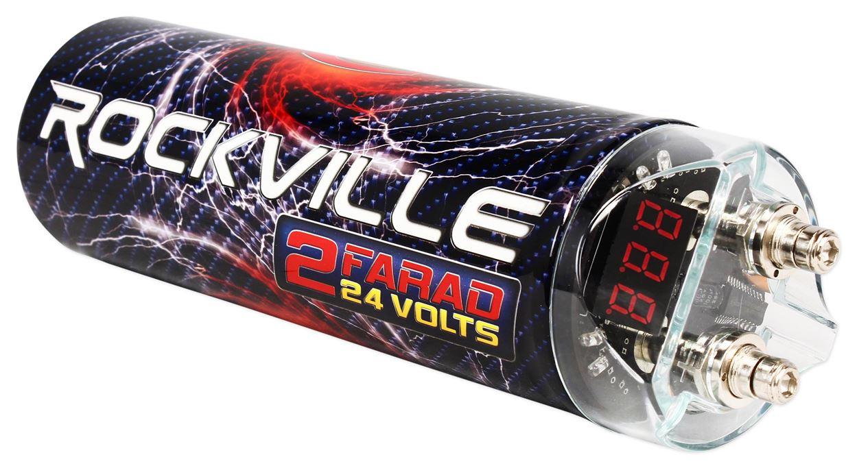 Amazon.com: Rockville RXC2D 2 Farad Stiffening Power ... rockville monitor wiring diagram 