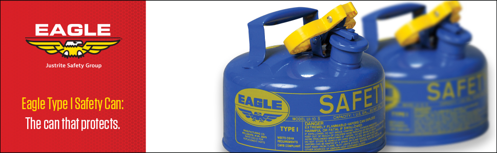 Eagle Type 1 safety can blue funnel