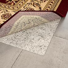 RP100-8X12 Non-Slip, Ultra Thin, Rubber Back Rugpad displayed on a Tile surface