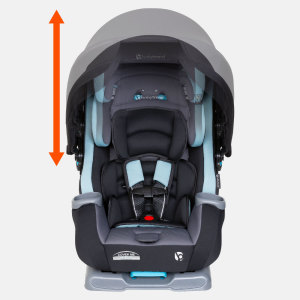 Baby Trend Cover Me Convertible Car Seat adjustable height canopy