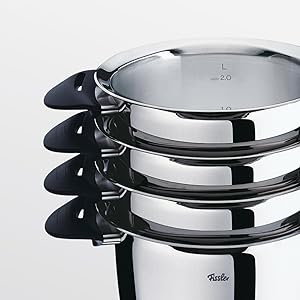 Fissler Topfset intensa/4-teilig/Edelstahl Kochtopf Set