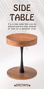 おしゃれ　PT-616　トレー　サイドテーブル　ダークブラウン　ビンテージ　北欧 商品詳細｜卸・仕入れ・ドロップシッピングの ESSENCE MALL