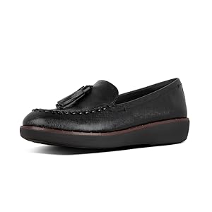 Petrina patent moccasin loafers Clearance