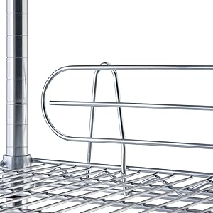 TRINITY 48 x 18 x 72 Wire Shelving Rack with Backstands 