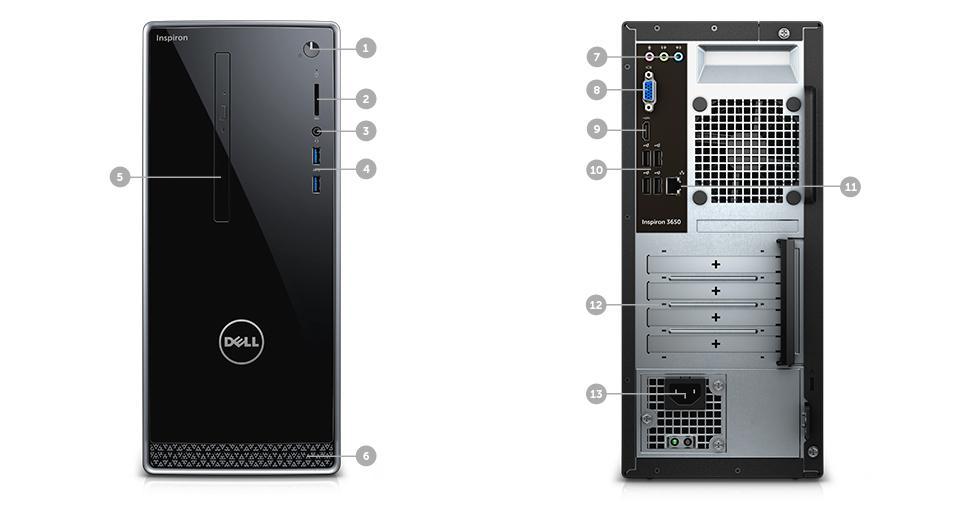 Dell Inspiron 3000 Desktop (Black) (Intel Pentium Processor, 8 GB RAM