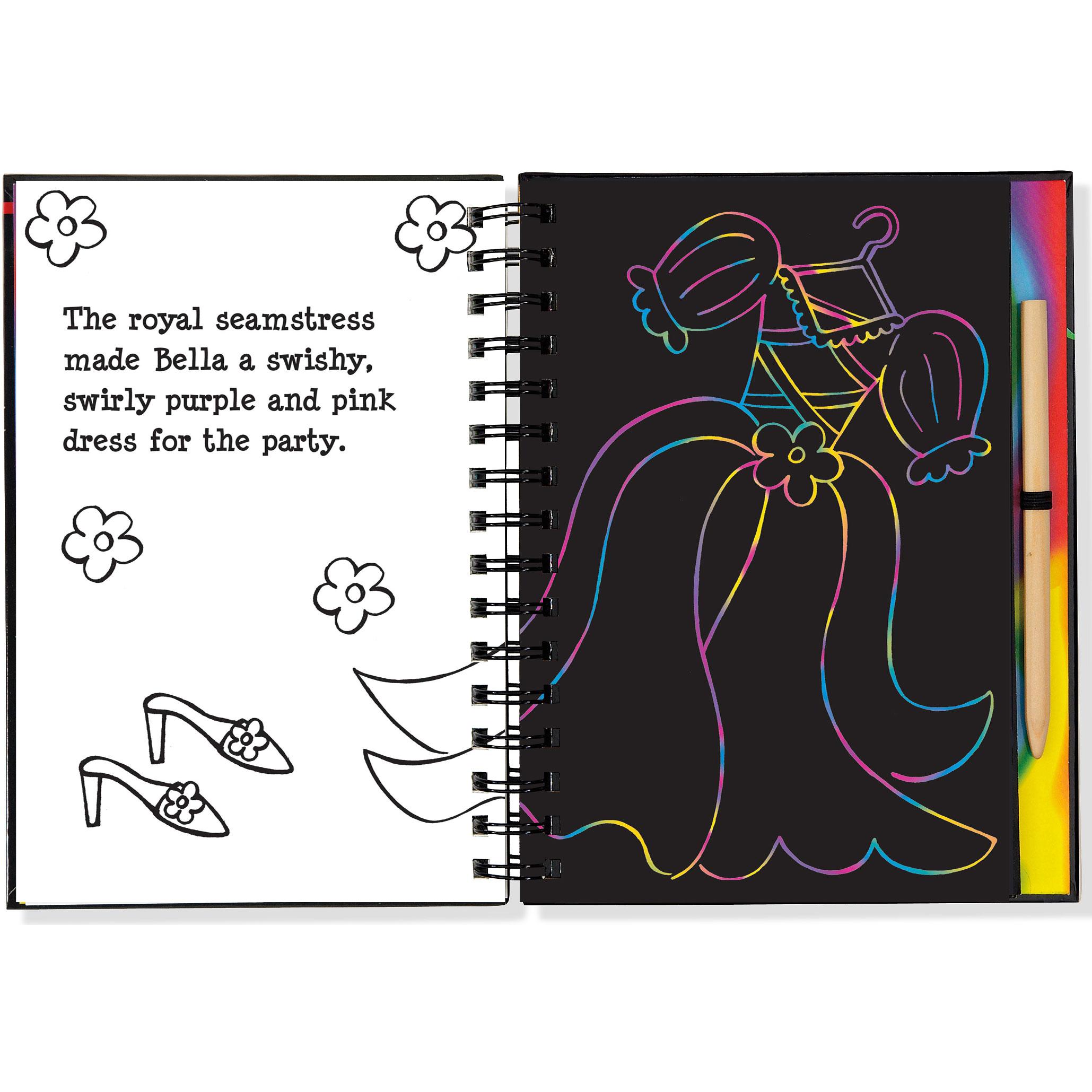 Princess Bella Scratch And Sketch An Art Activity Story Book For