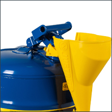 USA made Justrite Type I steel safety can kerosene gasoline diesel funnel Easy to use