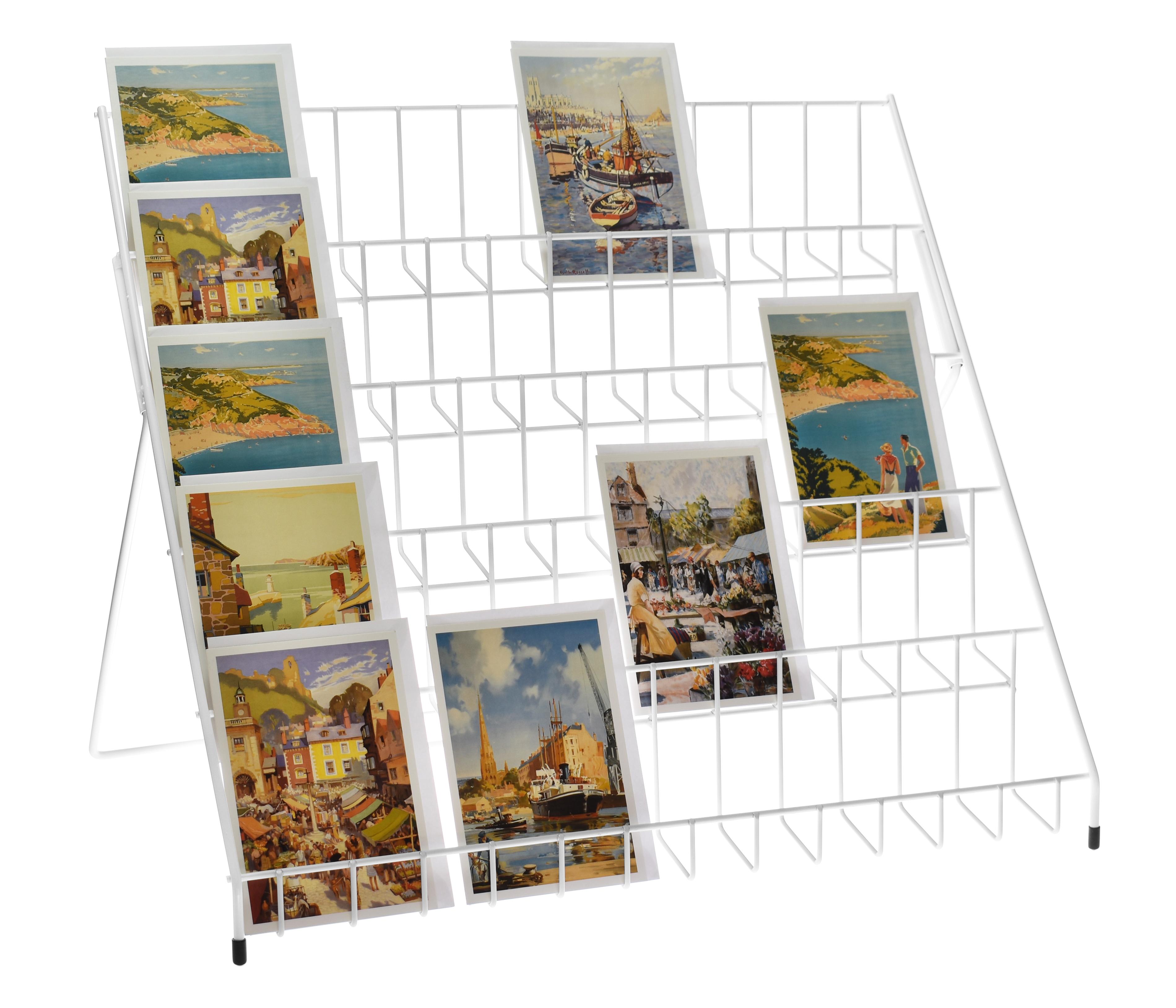 standstore Lightweight Collapsible Greeting Card Display Stand White