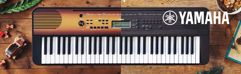 Yamaha Cyfrowa klawiatura PSR-E360DW, ciemny orzech włoski