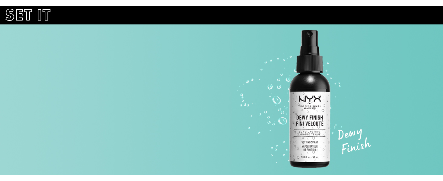 nyx professional makeup dewy finish setting spray face primer honey dew me up hydrating honey