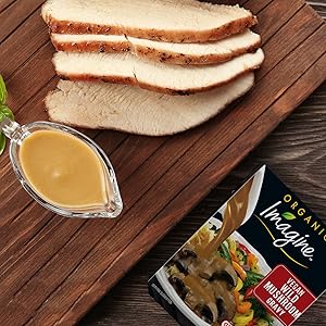 Imagine Organic Vegan Mushroom Gravy with Turkey