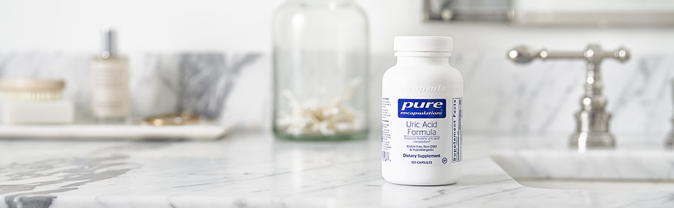 Pure Encapsulations - Uric Acid Formula - Hypoallergenic Supplement with Vitamins and Herbal