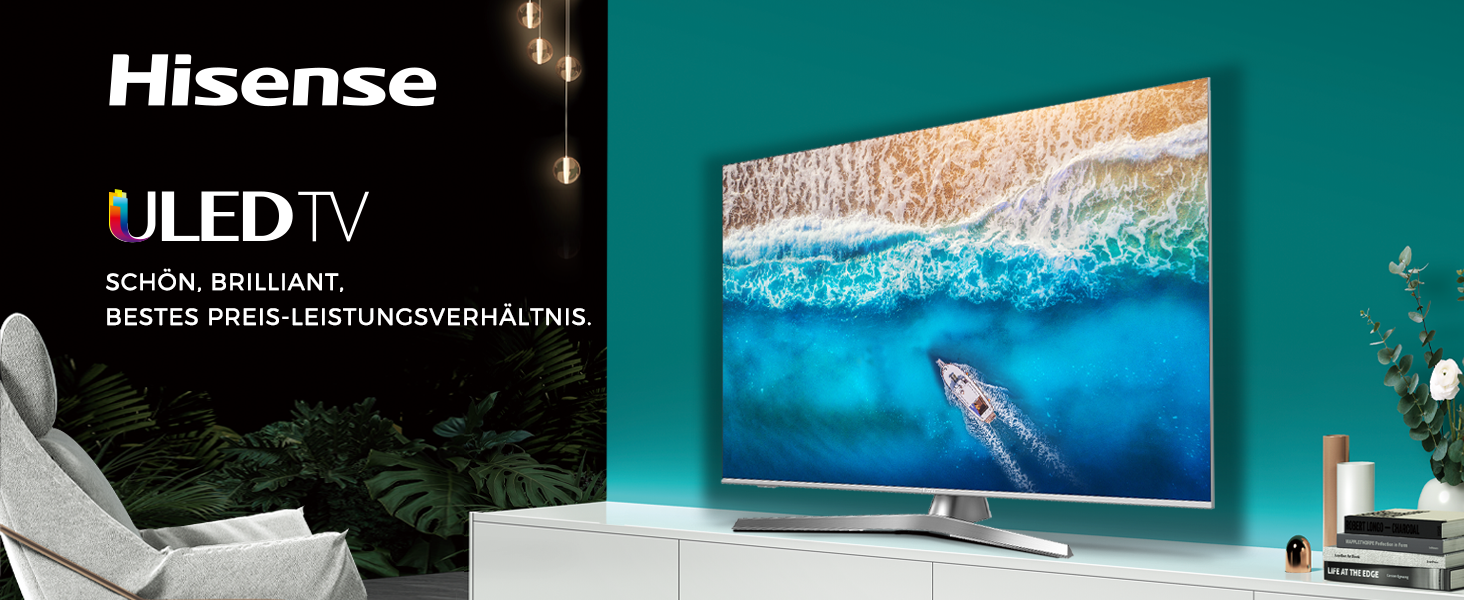 Hisense H65U7B 165 cm (65 Zoll) Fernseher (4K Ultra HD, HDR, Dolby ...