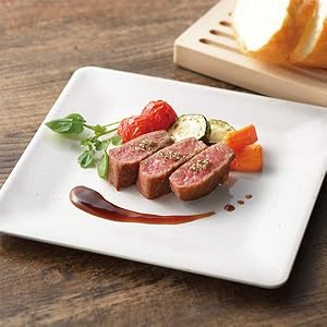 Amazon｜ナガオ 割れない 白い食器 スクエア プレート 角皿 20cm