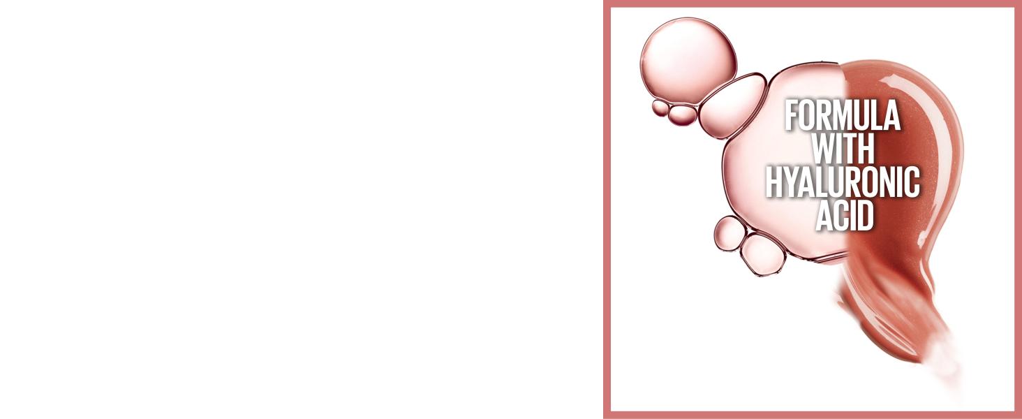 Lip gloss with hyaluronic acid