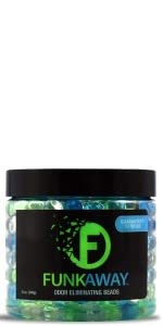 funkaway; funk away; spray; odor eliminator; clean; fresh; not stinky; sport gear; yoga mat; cleaner