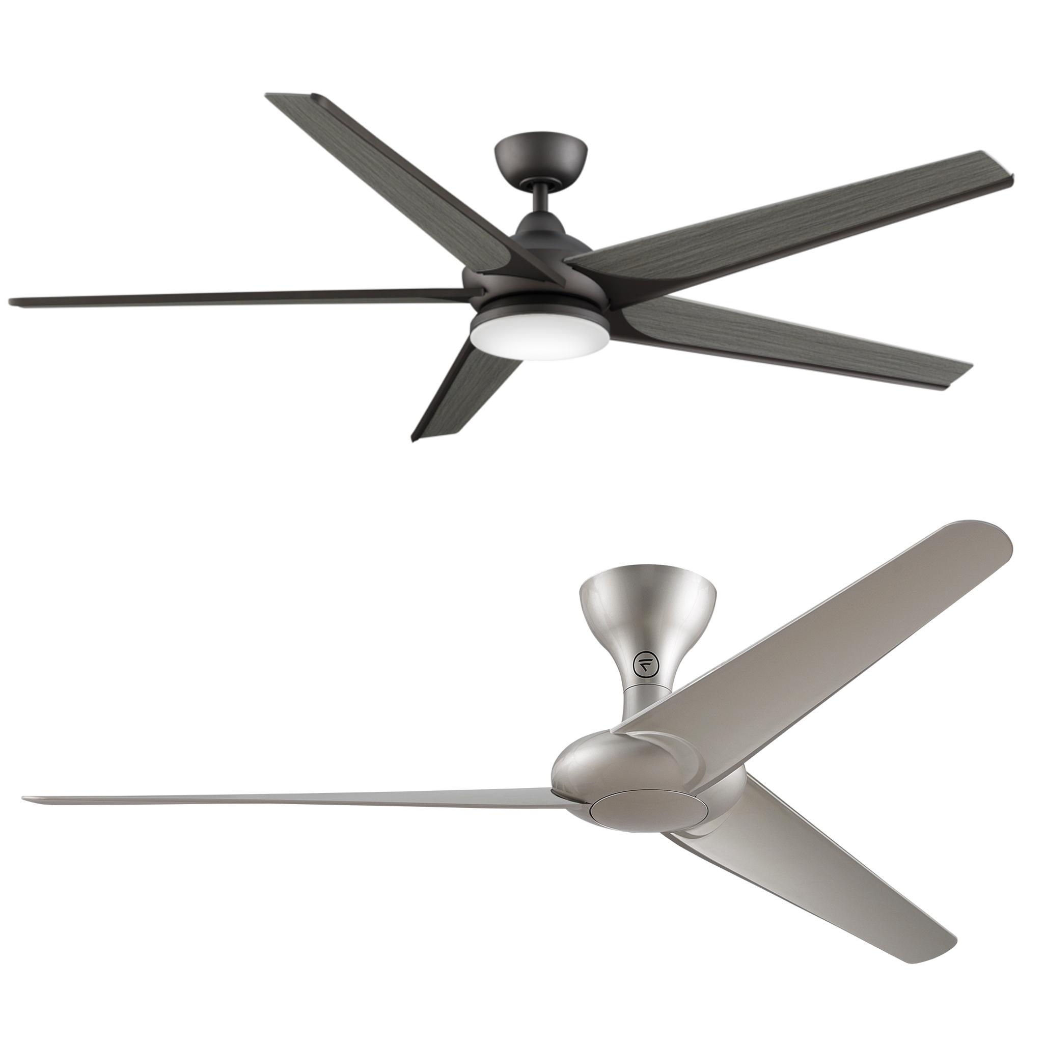 Fanimation FP7900MG Torto Ceiling Fan, Metro Gray Finish, 3 Blades
