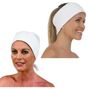 headband facial face protector hair ear crepe topper