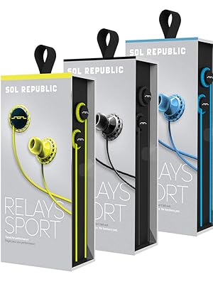 (未使用･未開封品)SOL REPUBLIC 有線イヤホン RELAYS SPORT 防滴/iOS対応/3ボタンリモコン/通話対応 ブラック Amazon.co.jp: SOL REPUBLIC 有線イヤホン RELAYS SPORT 防滴
