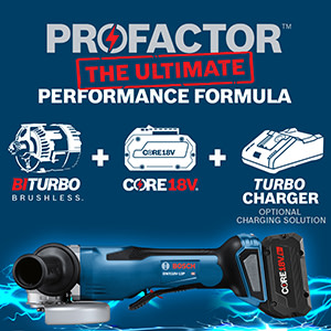 BOSCH GWX18V-13PB14 PROFACTOR™ 18V X-LOCK 5 – 6 In. Angle Grinder with Paddle Switch and (1) CORE18V® 8 Ah High Power Battery image