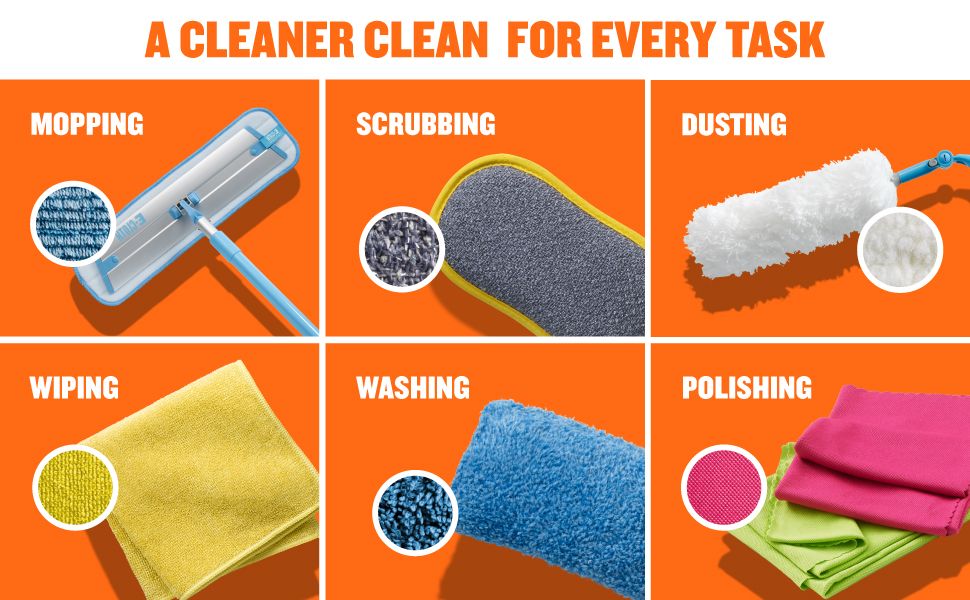 ECloth Shower Cleaning Kit, Reusable Microfiber Cleaning