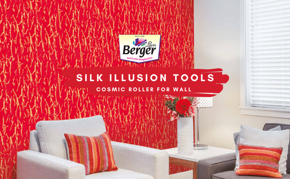 Berger Paints Silk Illusion Tool Cosmic Roller & Cosmic Cloth for Wall